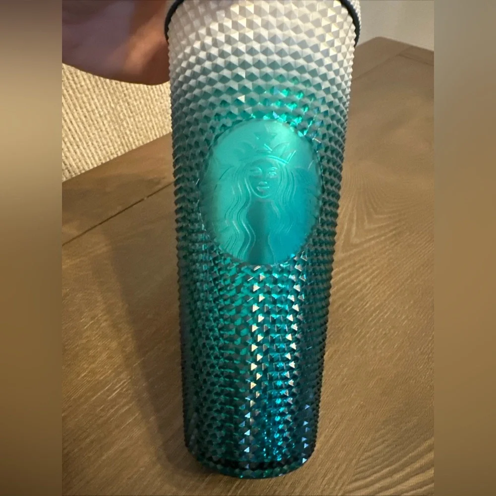 Starbucks Disneyland Resort Tumbler Mickey Mouse 24oz Green White 2021 w/ Straw‎